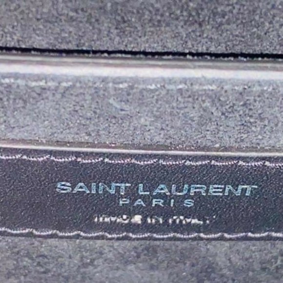 YSL SUNSET Medium Croc black Crossbody Brand New - Picture 13 of 15